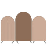 Nackt Welligkeit Wände Thema Khaki Geburtstag Bogen Hintergrund Bausatz